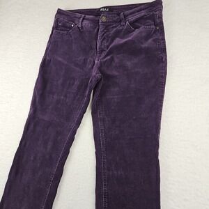 Beau Dawson Corduroy Purple Pants Stretch Womens‎ Size 14 5 Pocket